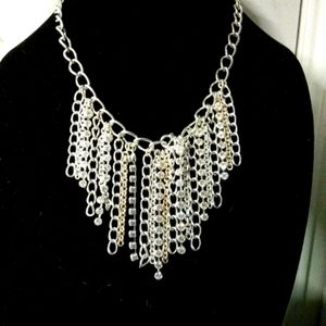 Silver Rhinestone necklace
